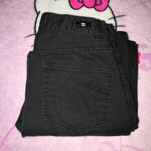 dc straight leg black jeans